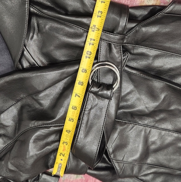 Cinq à Sept Katie Belted Faux Leather Minidress - Picture 10 of 12